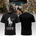 Yeat Merch 2026 Yeat Lyfestyle Corp Horse T-Shirt Black Music Lover Gift Ideas For Him - Merchluma