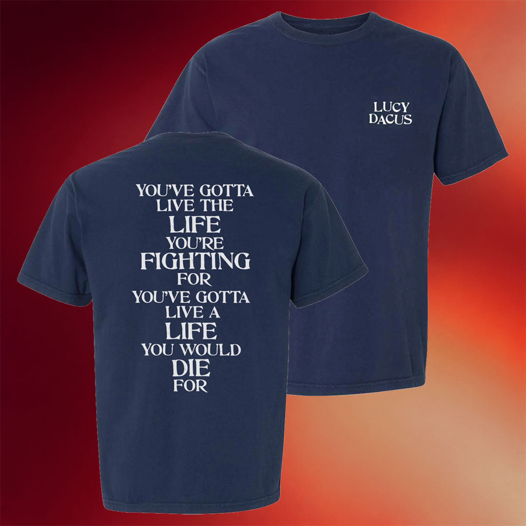 Lucy Dacus Merch 2026 Live The Life T-Shirt Lucy Dacus Tour Merch Gift For Music Fans - Merchluma
