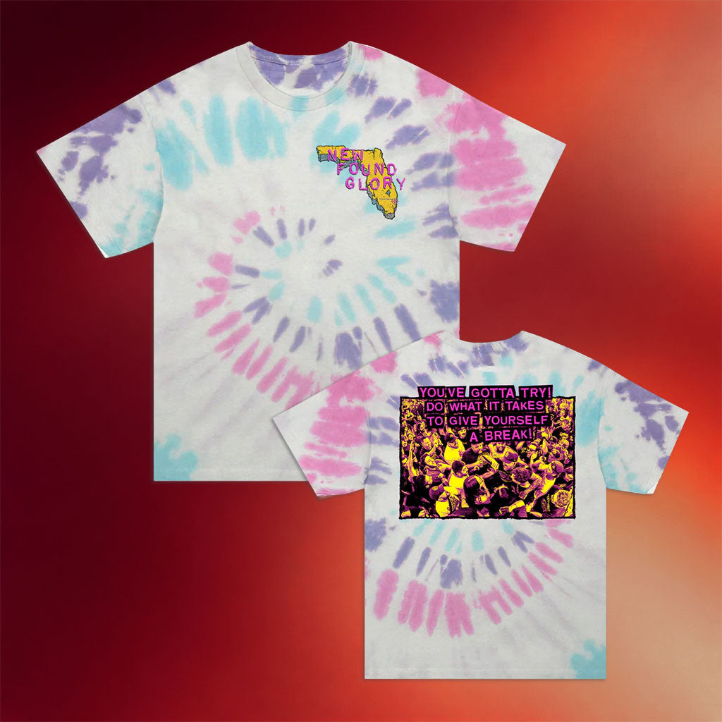 New Found Glory Merch 2026 You've Gotta Try Live Photo Tie Dye T-Shirt Gift For Band Fans - Merchluma