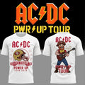 AC DC X San Francisco 49ers Merch Sourdough Sam Levi's Stadium Power Up Tour 2026 T-Shirt White - Merchluma