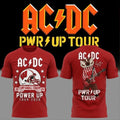 ACDC X Wisconsin Badgers Merch Bucky Badger Camp Randall Power Up Tour 2026 T-Shirt Fan Apparel - Merchluma