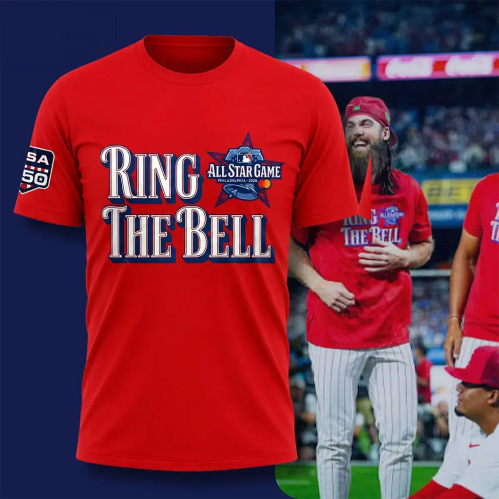 Ring The Bell Philadelphia Phillies 2026 All Star Game Red T-Shirt Gifts For Baseball Fans - Merchluma