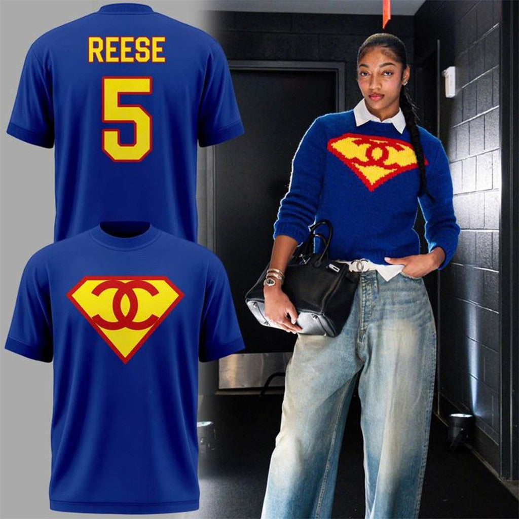 Atlanta Dream #5 Angel Reese Supergirl T-Shirt Angel Reese Merch Gift For Basketball Fans - Merchluma