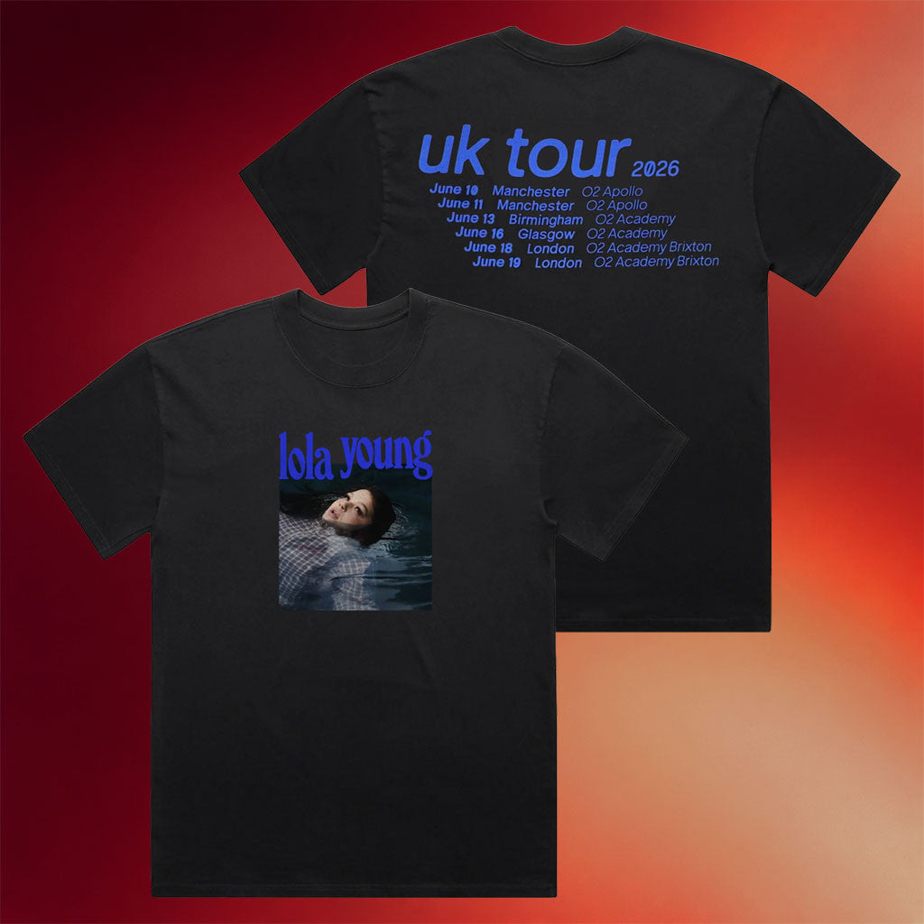 Lola Young Merch Lola Young 2026 UK Tour T-Shirt Black Gifts For Music Lovers - Merchluma