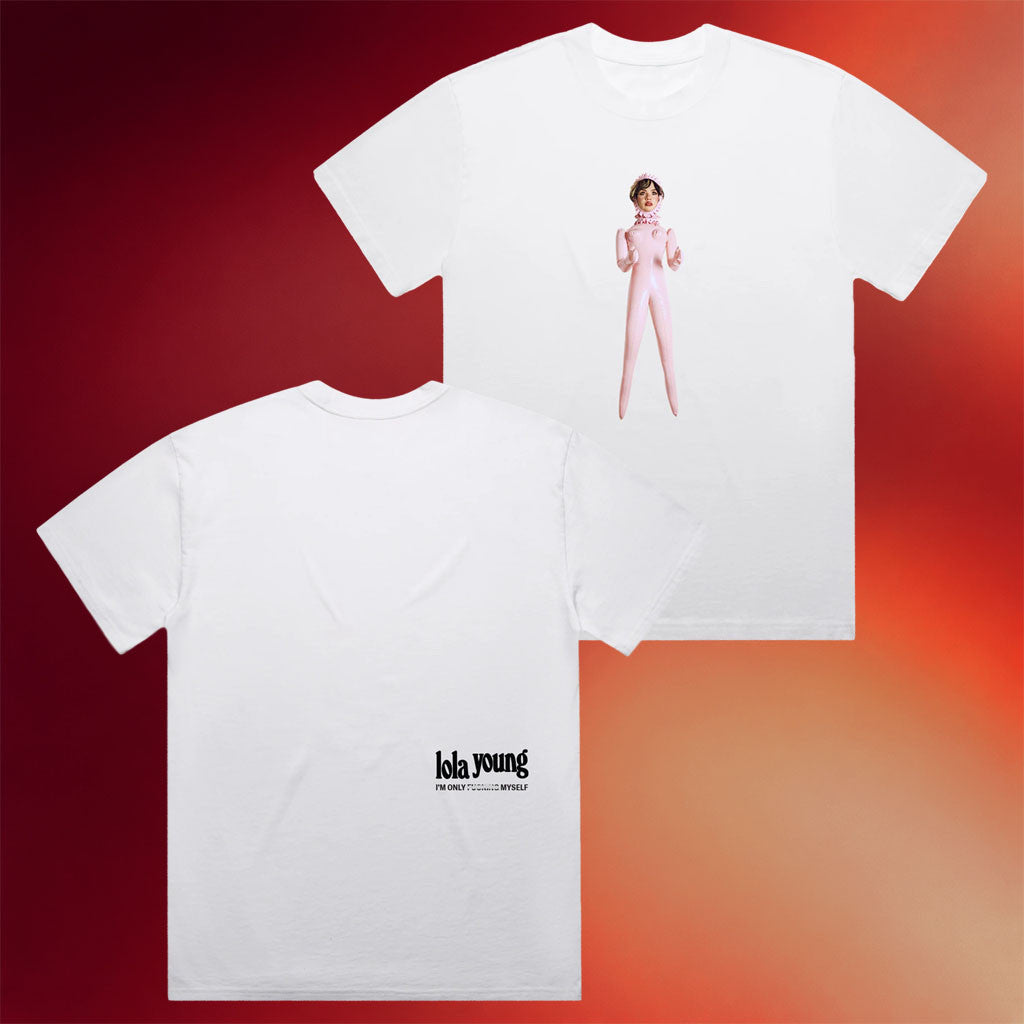 Lola Young Merch 2026 White Doll Print T-Shirt Unique Gifts For Music Lovers - Merchluma