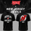 New Jersey Devils X SANA Black T-Shirt 2026 NJ Devils Merch Best Gifts For Hockey Lovers - Merchluma