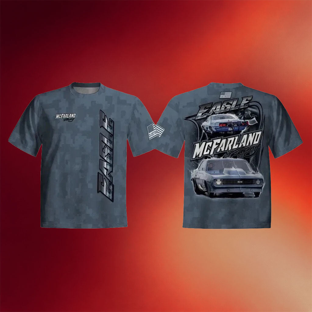 Cleetus McFarland Merch 2026 Cleetus Eagle Camaro Jersey Dr TuneEmAll Racing Merch Gifts - Merchluma