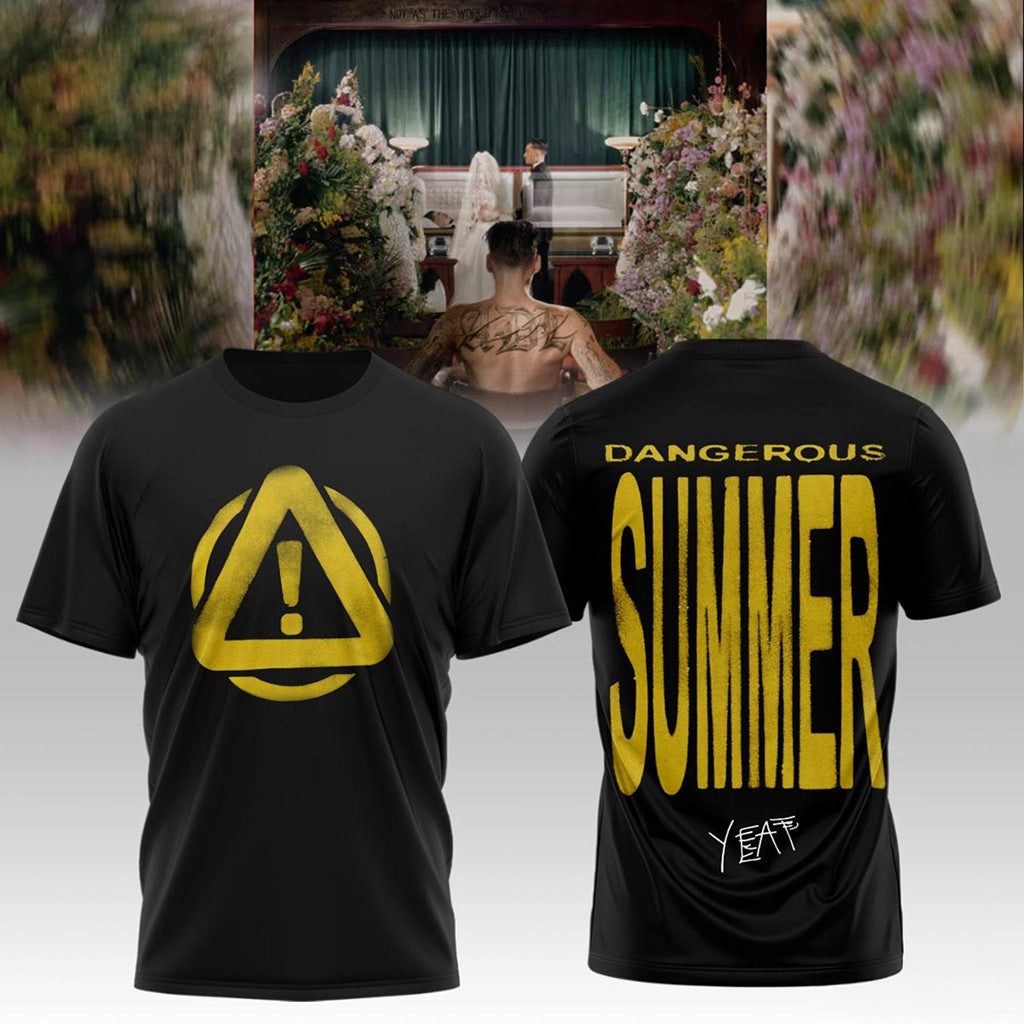 Yeat Dangerous Summer Warning T-Shirt Yeat Merch Rapper Fan Gear Gifts For Him - Merchluma
