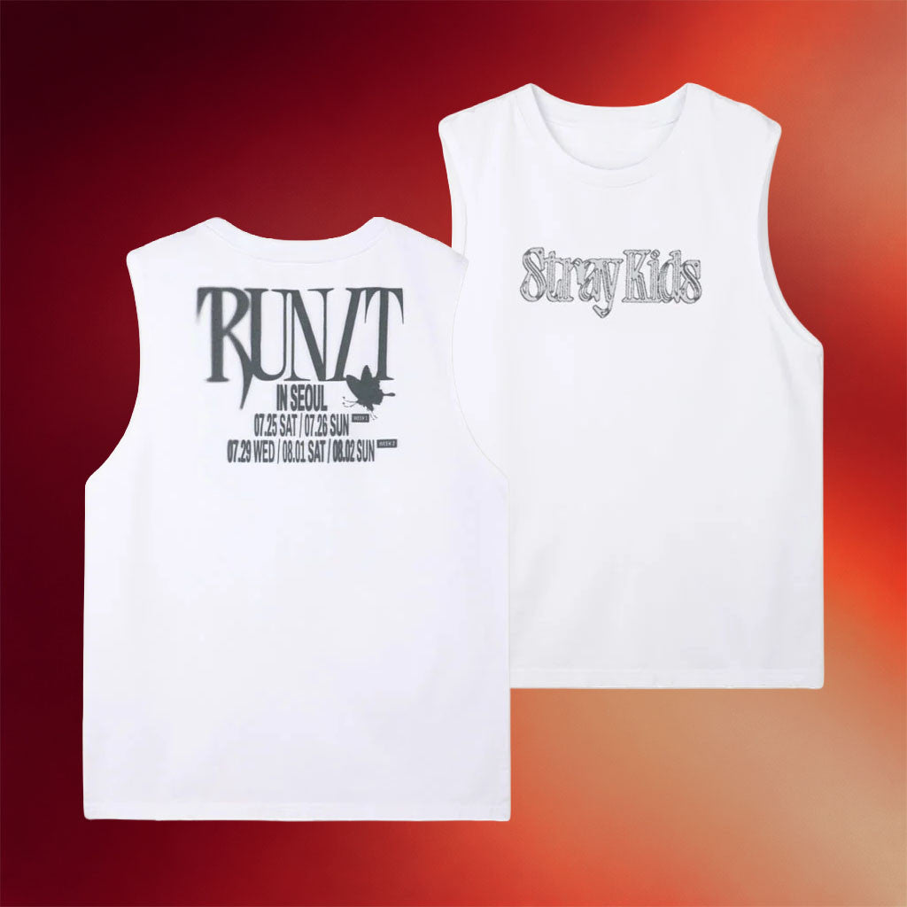 Stray Kids Merch 2026 Run It Tank Top Stray Kids Tour Merch Best Gift For Kpop Fans - Merchluma