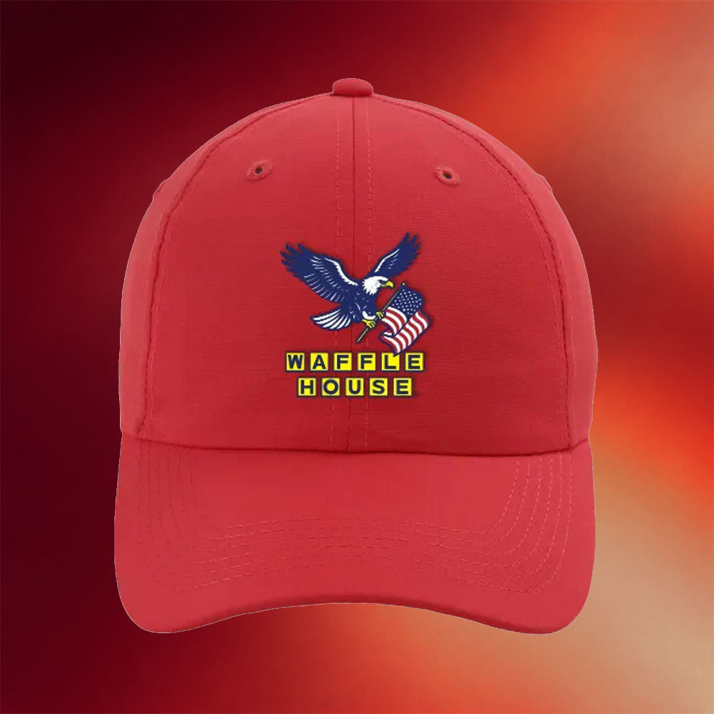 Waffle House Merch 2026 Waffle House Patriotic Hat Red Eagle Cap Gifts For Husband - Merchluma