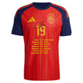 Yamal Signature Jersey Shirt Spain 2-Star World Cup Champions Merch #19 Jersey Football Fan Gifts - Merchluma