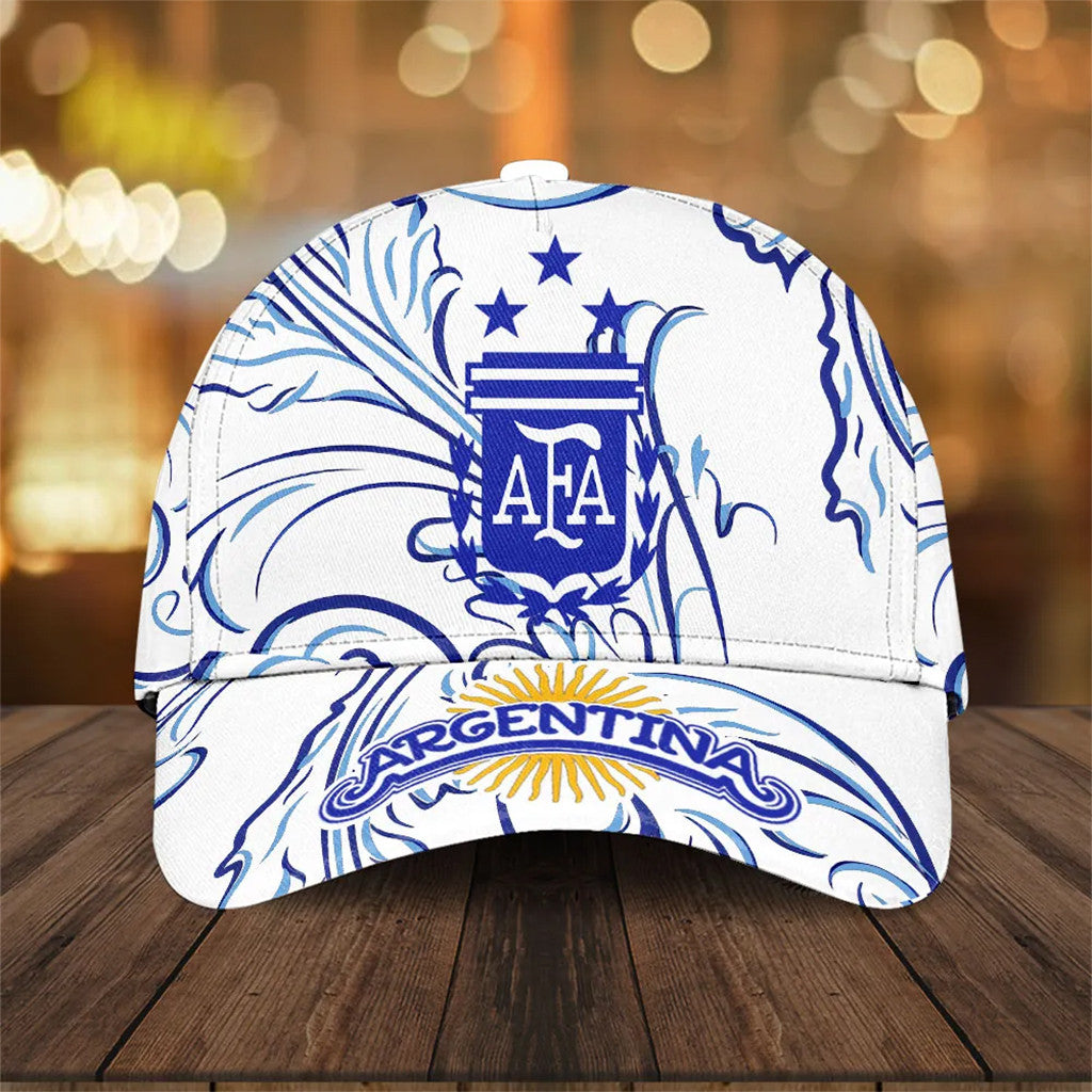 Argentina National Football Team Hat White Messi Hat Argentina World Cup 2026 Merch Fan Gifts - Merchluma