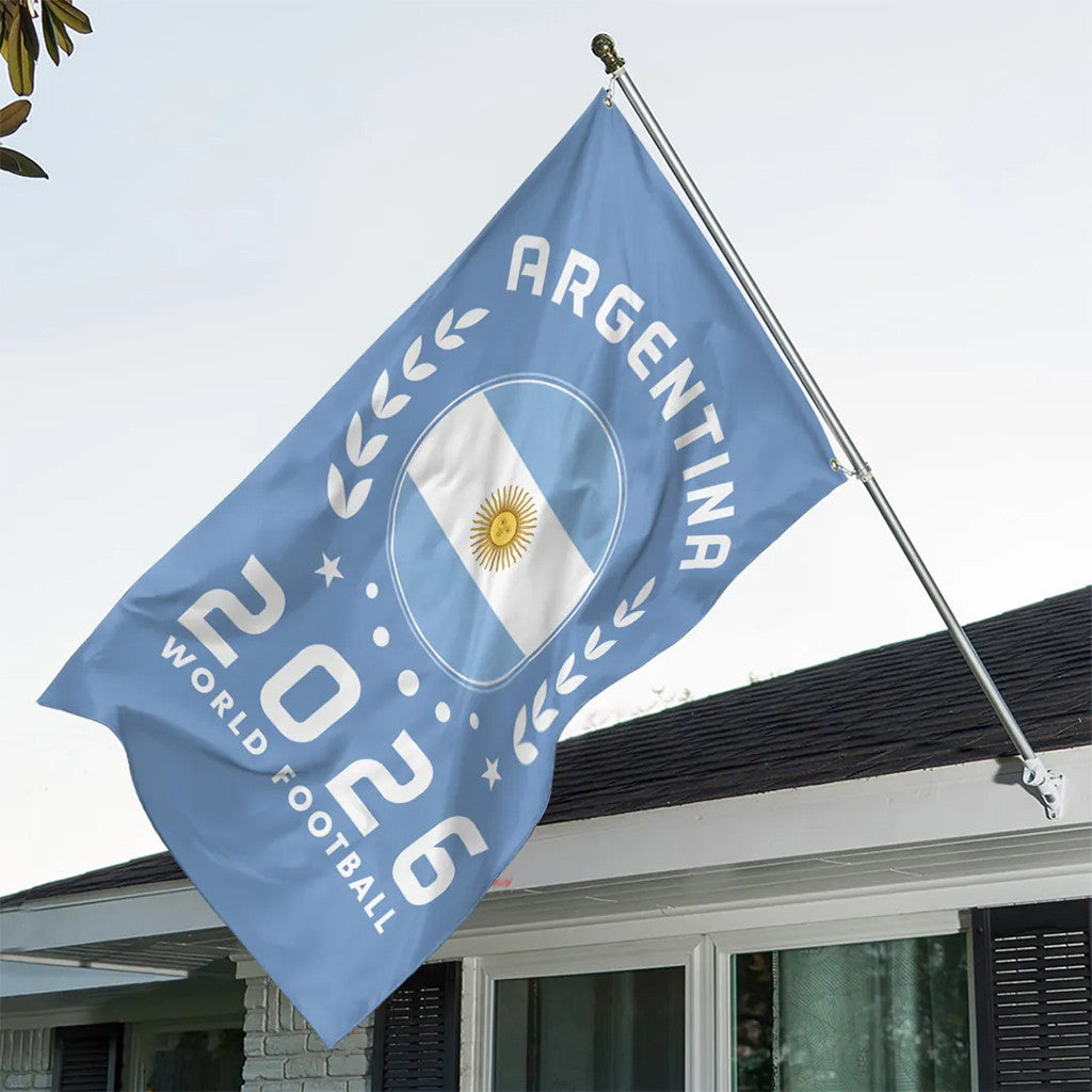 Argentina National Football Team 2026 World Cup Flag Indoor Decor Gift For Argentina Supporter - Merchluma