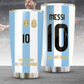 Lionel Messi Tumbler #10 The Last Dance Travel Cup Argentina World Cup 2026 Merch Fan Gifts - Merchluma