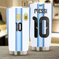 Lionel Messi X Argentina National Team FIFA World Cup 2026 Tumbler No 10 Messi Merch Fan Gifts - Merchluma