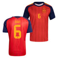 #6 Gavi Jersey Shirt Spain 2-Star World Cup Champions Merch 2026 Spain National Team FIFA Merch - Merchluma