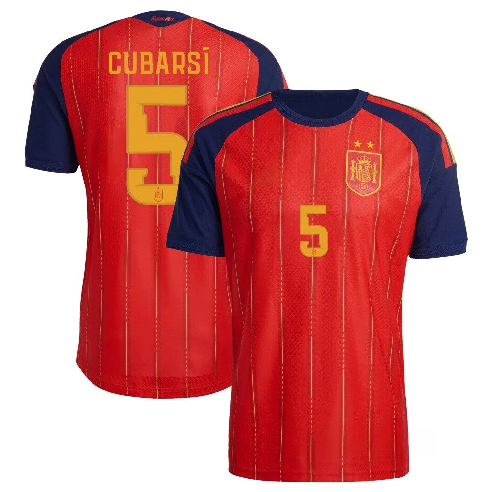 Pau Cubarsi Jersey Shirt #5 Spain 2-STAR FIFA World Cup Champions Merch 2026 Gift For Fans - Merchluma