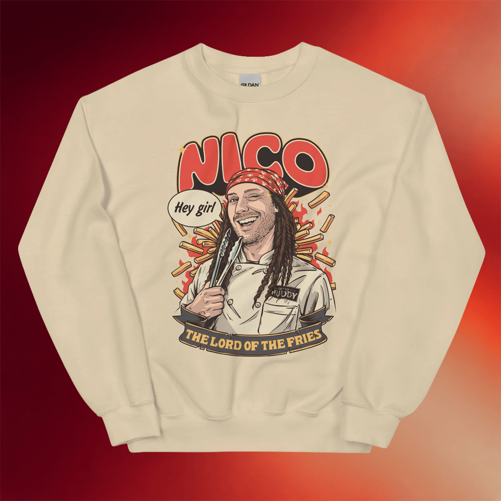 Bistro Huddy Merch 2026 Nico Lord Of The Fries Sweatshirt Gifts Ideas For Friends - Merchluma