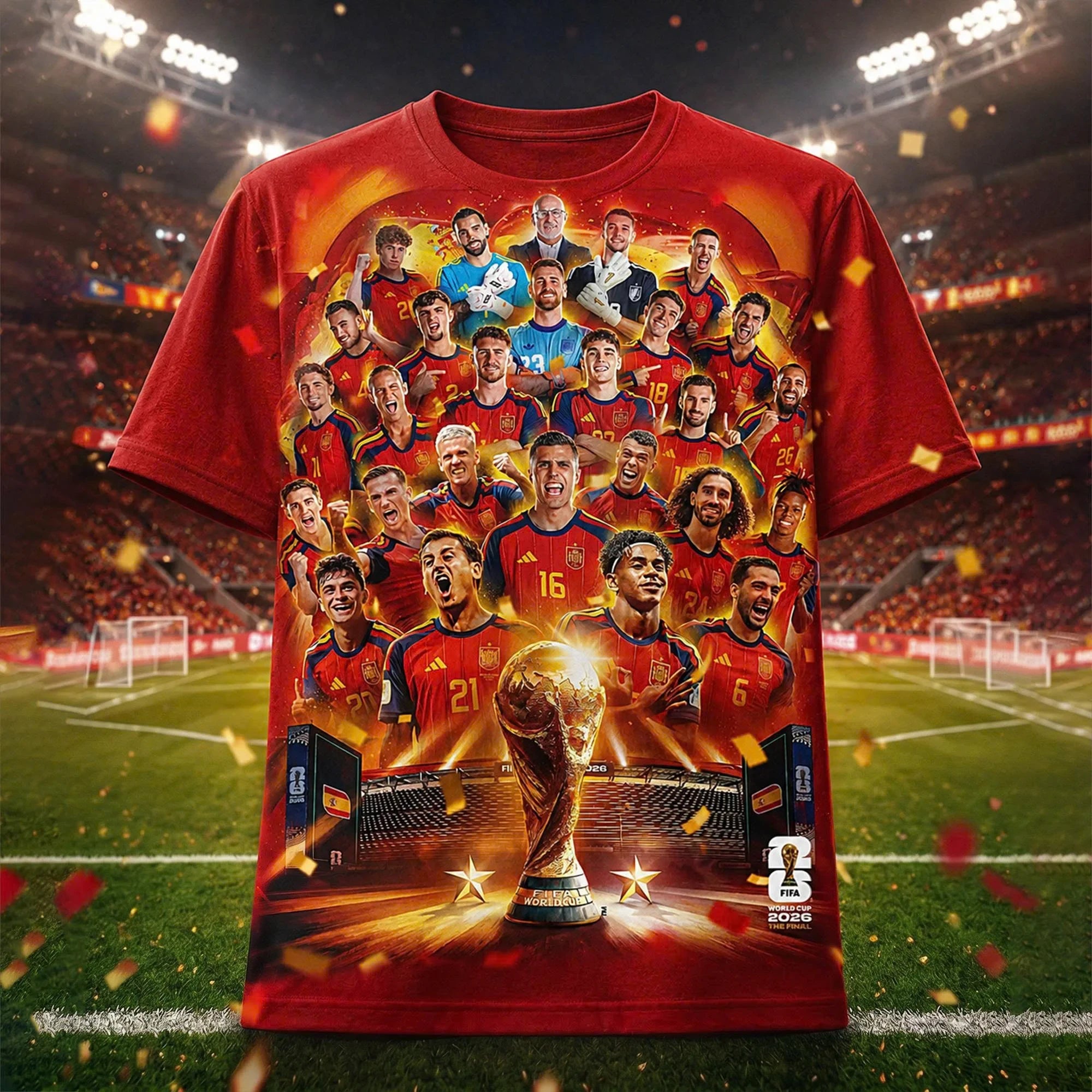 Spain World Cup Champions Merch Spain National Team Champions FIFA World Cup 2026 Shirt Gifts - Merchluma