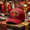 Spain World Cup Champions 2026 Merch FIFA World Cup Champions 2026 Spain Hat Embroidered - Merchluma