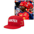 Lamine Yamal Little Brother Keyne NY Yankees Red Snapback Hat 2026 Spain World Cup Champion Merch - Merchluma