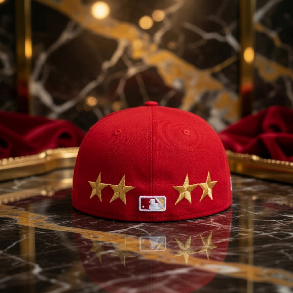 Lamine Yamal Little Brother Keyne NY Yankees Red Snapback Hat 2026 Spain World Cup Champion Merch - Merchluma