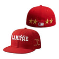 Lamine Yamal New York Yankees Red Snapback Hat Embroidered Spain World Cup Champion Merch 2026 - Merchluma