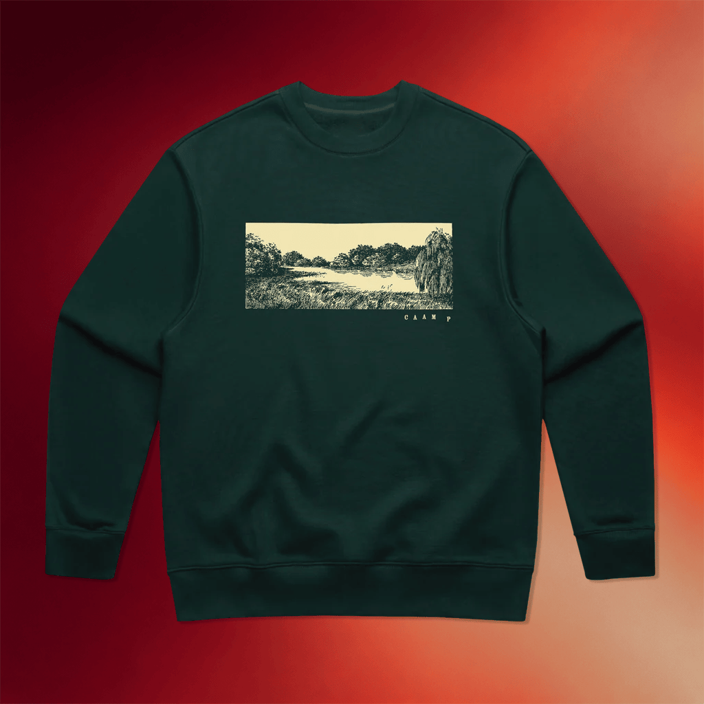 Caamp Merch Lake Sketch Crewneck Caamp Sweatshirt Best Gifts For Music Lovers - Merchluma