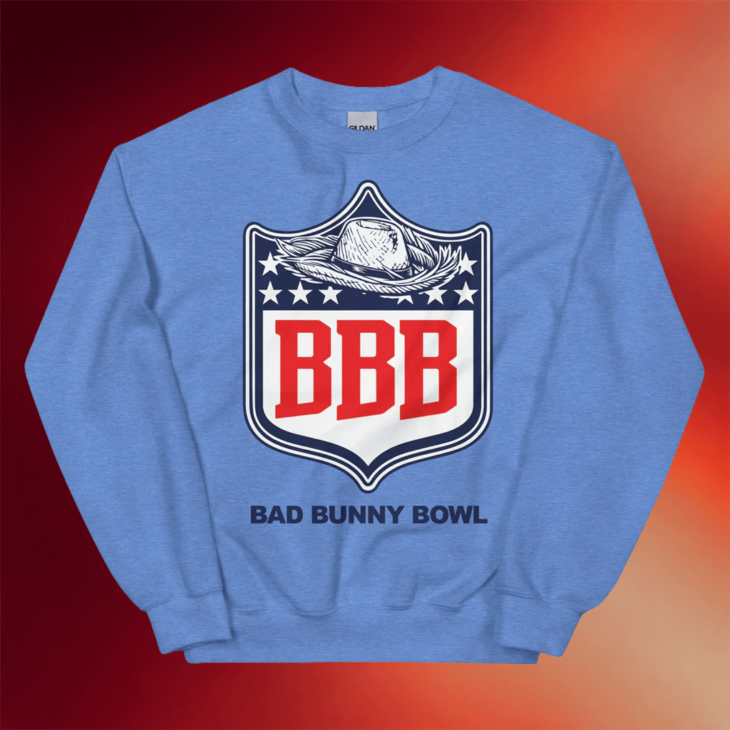 Bronx Native Merch 2026 BBB Sweatshirt Bad Bunny Super Bowl Merch Gifts For Husband - Merchluma