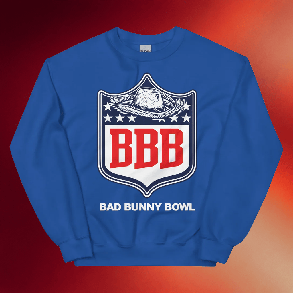 Bronx Native Merch 2026 BBB Crewneck Sweatshirt Bad Bunny Super Bowl Merch Gifts for Sisters - Merchluma