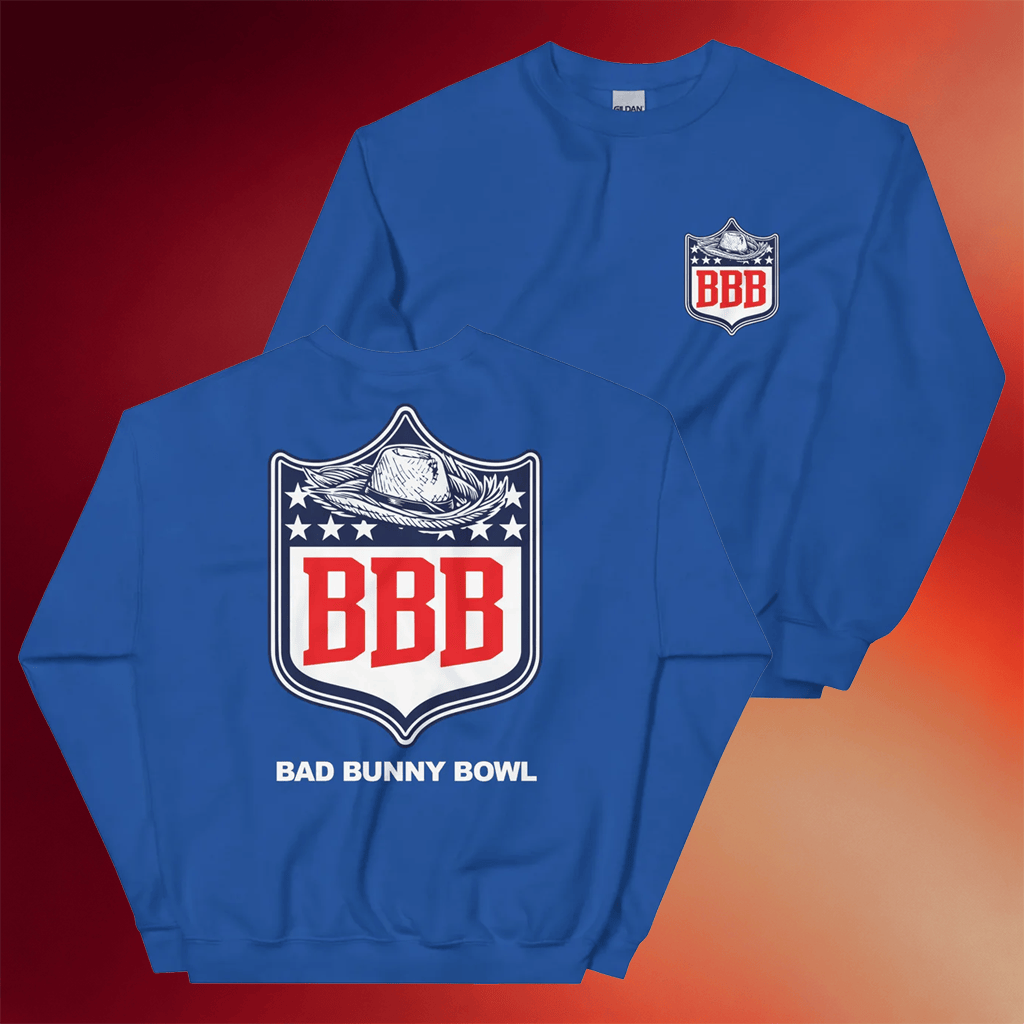 Bronx Native Merch 2026 BBB Sweatshirt Bad Bunny Super Bowl Crewneck Best Gift For Friends - Merchluma