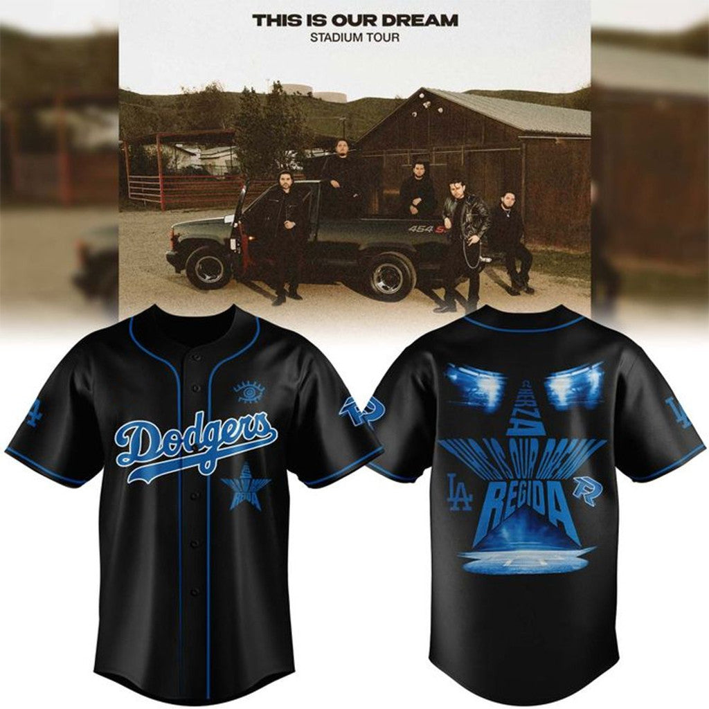 Los Angeles Dodgers X Fuerza Regida This Is Our Dream Stadium Tour Jersey FR Concert Merch 2026 - Merchluma