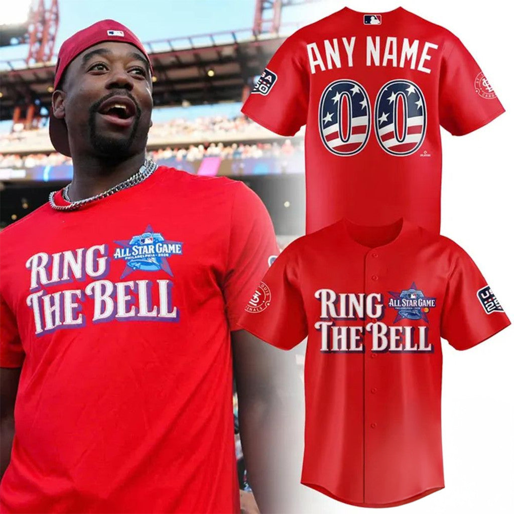 Personalized 2026 All Star Game Ring The Bell Red Baseball Jersey Fan Merch Gift For Brothers - Merchluma