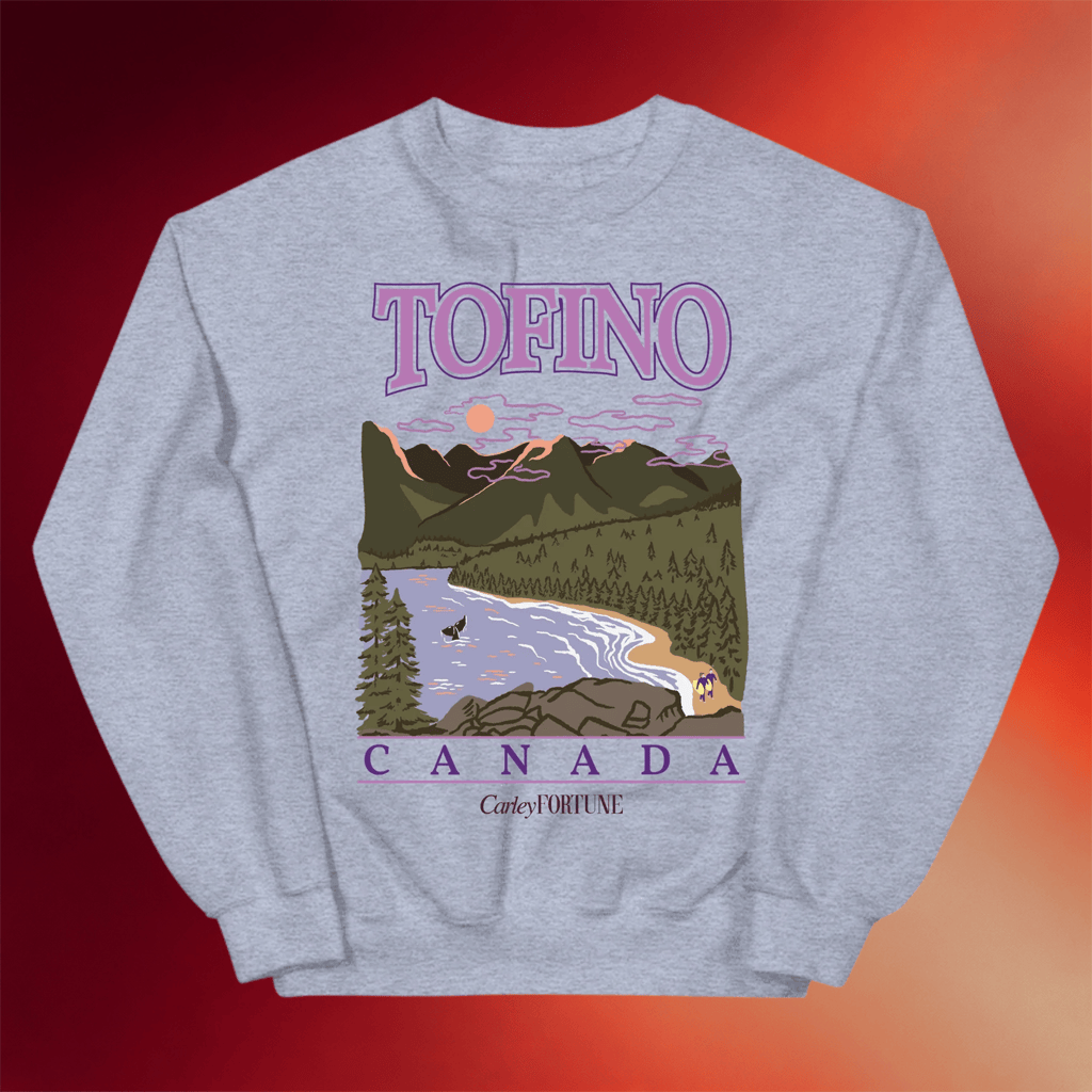 Carley Fortune Merch 2026 Tofino Canada Sweatshirt Carley Fortune Sweatshirt Friends Gifts - Merchluma