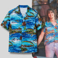 The Strokes Julian Casablancas Hawaiian Shirt At 2014 Governors Ball Music Festival NYC Merch - Merchluma
