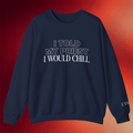 Candace Owens Merch I Told My Priest I Would Chill Sweatshirt Birthday Present For Her - Merchluma