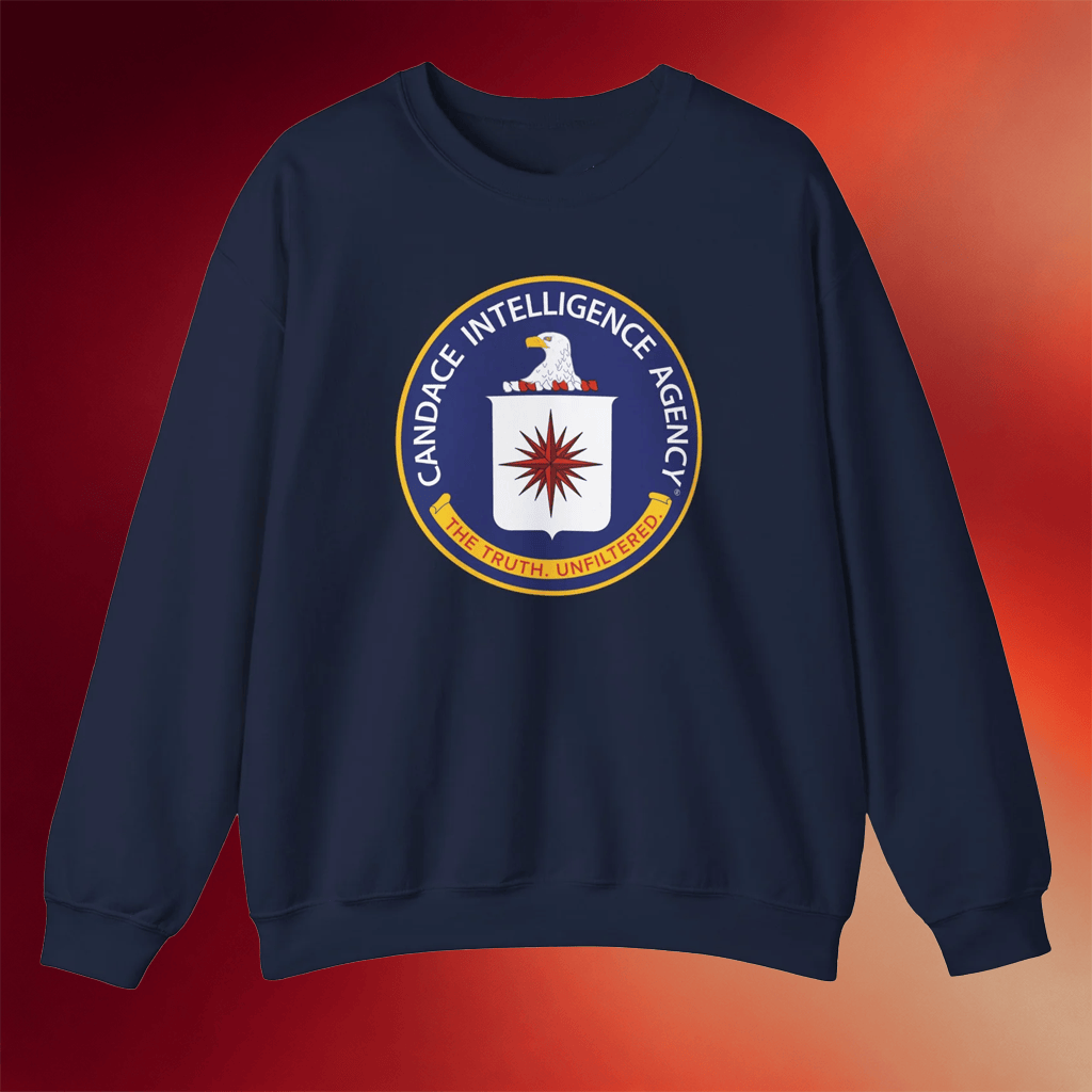 Candace Owens Merch CIA Crewneck Candace Owens Sweatshirt Gift Ideas For Husband - Merchluma
