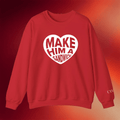 Candace Owens Merch Make Him A Sandwich Valentine Day Sweatshirt Red Best Gifts Ideas - Merchluma
