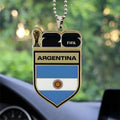 Argentina National Football Team 2026 World Cup Acrylic Car Ornament Car Hanging Decor For Fans - Merchluma