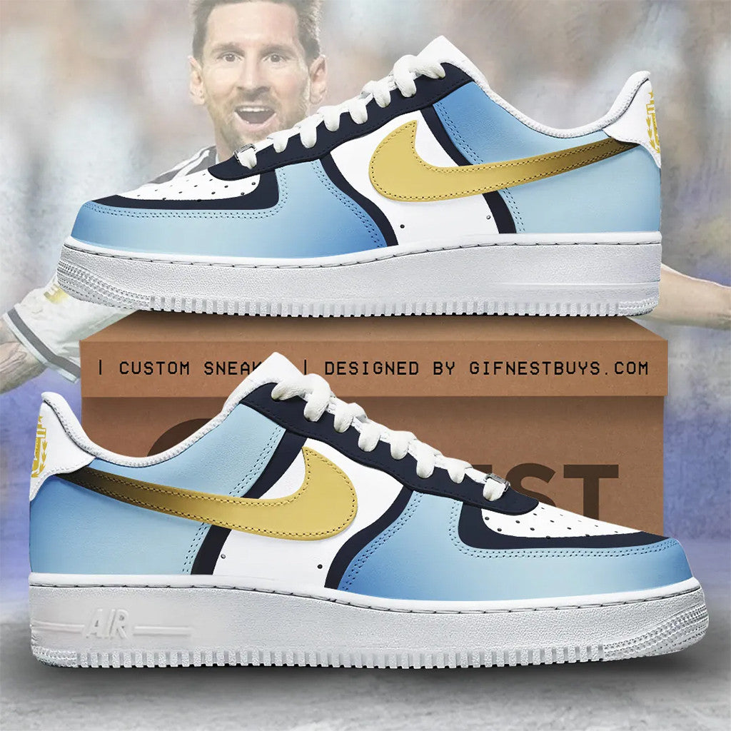 Argentina World Cup 2026 Shoes Sneaker Lionel Messi Merch Gift For Argentina Football Fans - Merchluma