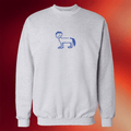 Del Water Gap Merch Horse with Bowl Cut Embroidered Crewneck Sweatshirt Gifts For BFF - Merchluma