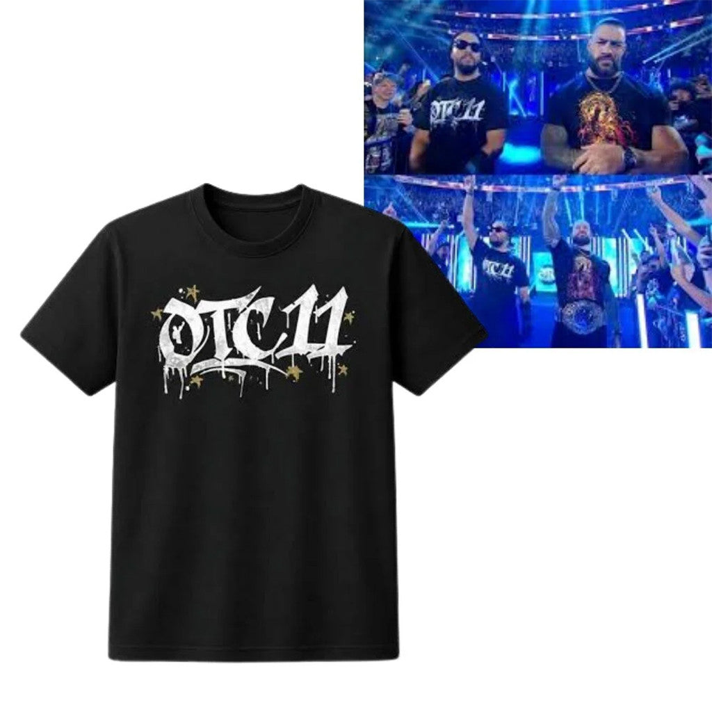 Roman Reigns OTC 11 Graffiti Logo T-Shirt 2026 Roman Reigns Merch WWE Wrestling Fan Gifts - Merchluma