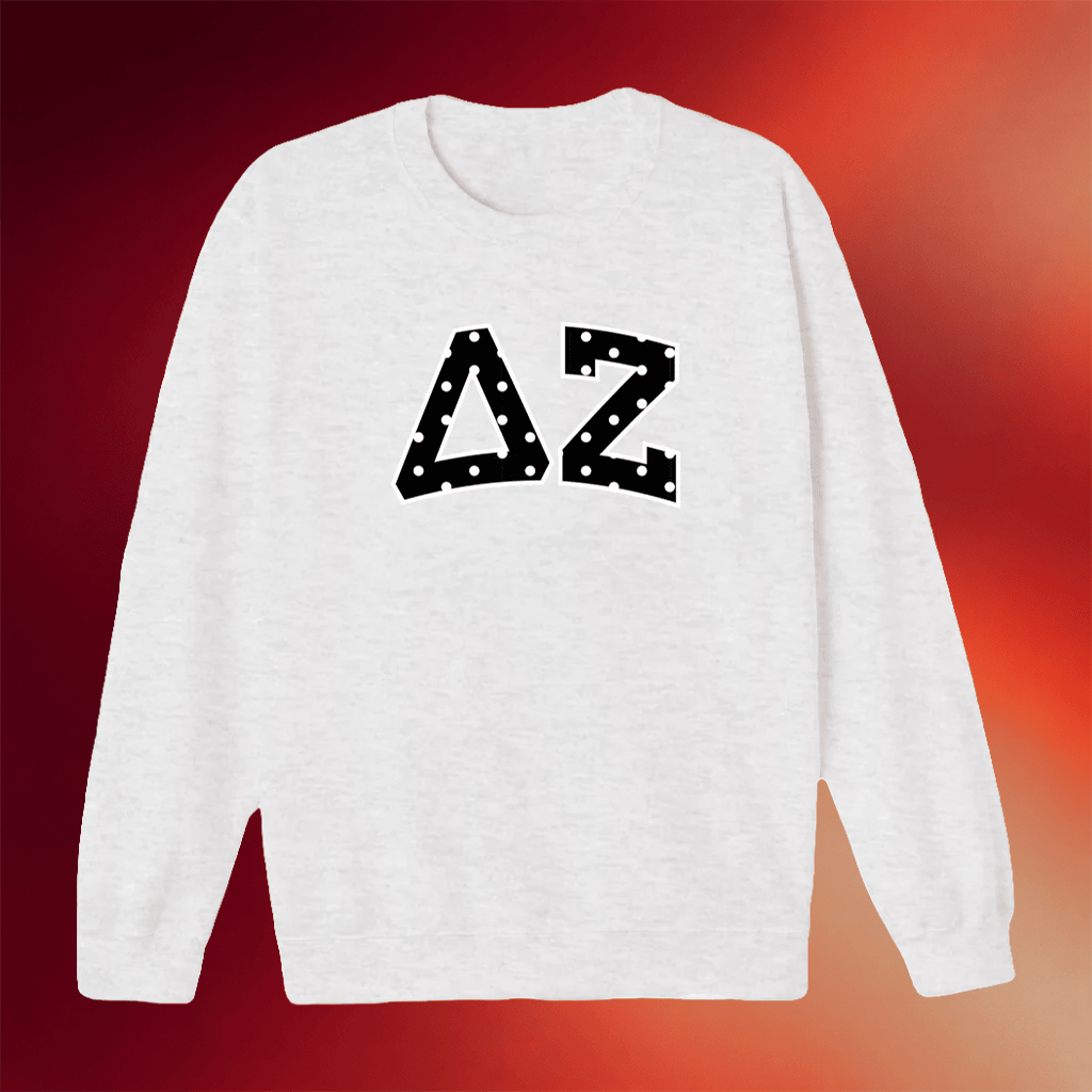 Delta Zeta Merch Spot On Sorority Crewneck Sweatshirt Birthday Gift For Sister - Merchluma