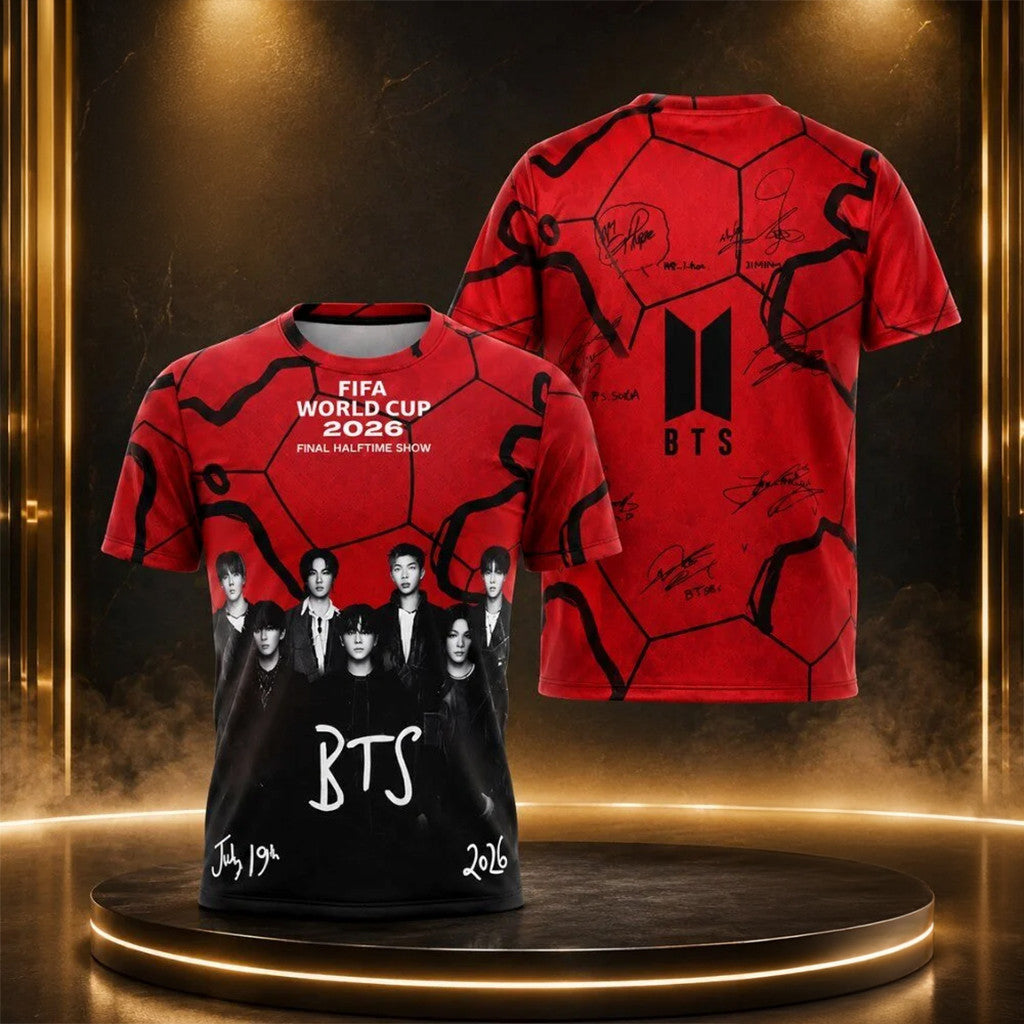 BTS FIFA World Cup 2026 Final Halftime Show Commemorative Shirt BTS Concert Merch Army Gifts - Merchluma
