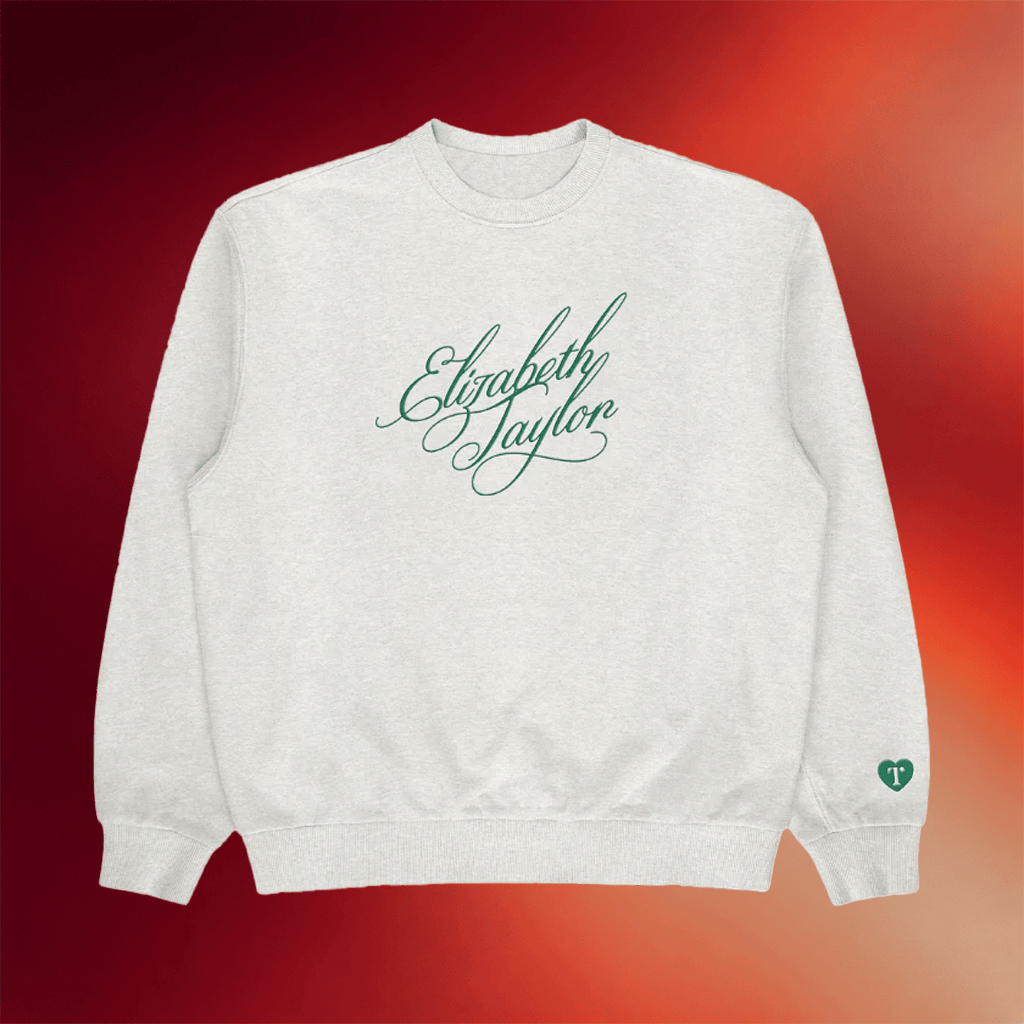 Elizabeth Taylor Merch 2026 Elizabeth Taylor Script Sweatshirt Fan Apparel Gift Ideas - Merchluma