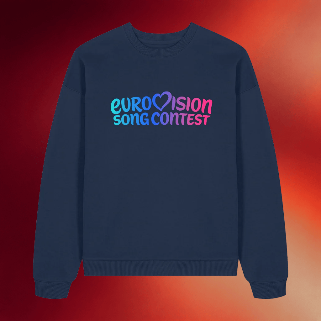Eurovision Merch Gradient Logo Sweatshirt Gifts For Sister In Law - Merchluma