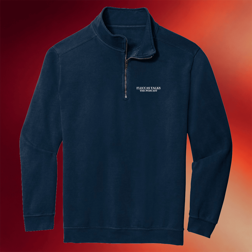 Fleccas Talks Merch Fleccas Talks The Podcast Half Zip Collar Stand Sweatshirt Gift For Son - Merchluma