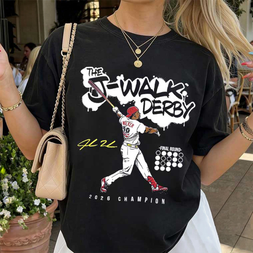 Jordan Walker The J-Walk Derby 2026 Champion Baseball T-Shirt Jordan Walker Merch Fan Gifts - Merchluma