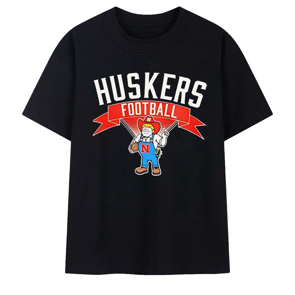 Nebraska Cornhuskers Merch 2026 Huskers Football Mascot T-Shirt Best Gift For Brothers - Merchluma
