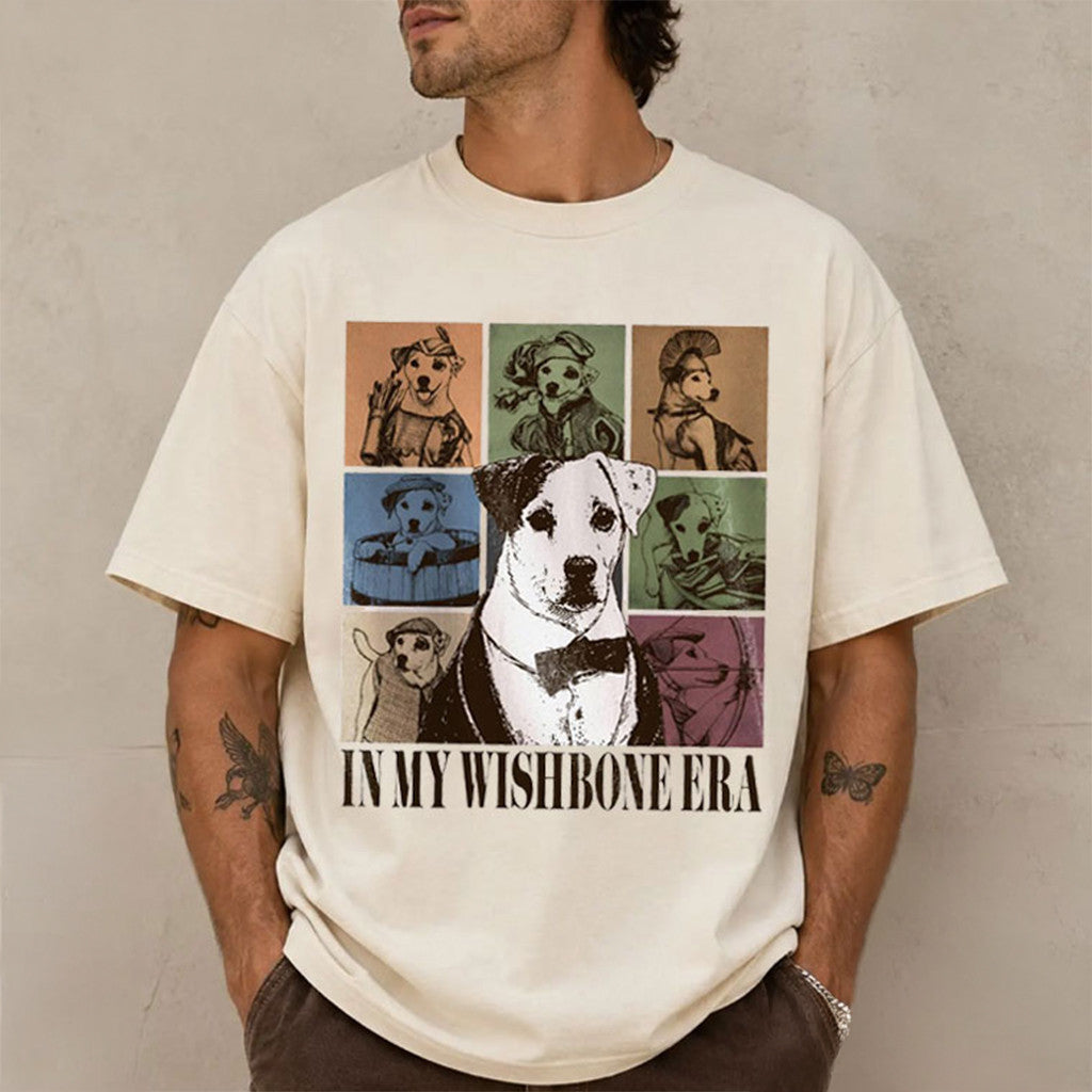 Jack Russell Terrier In My Wishbone Era Vintage T-Shirt Dog Lover Shirt Gift For Friends - Merchluma